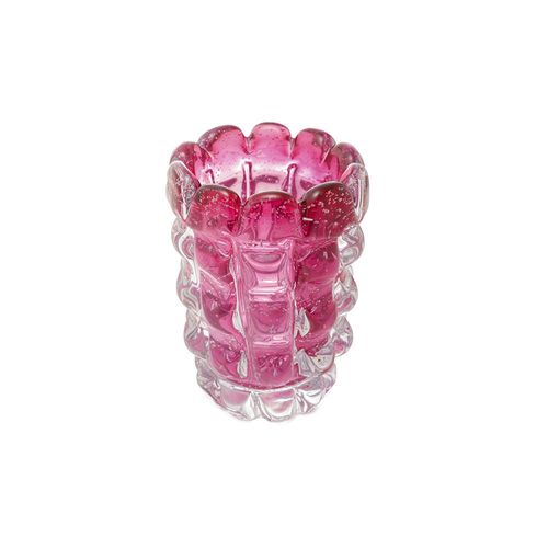 Vaso em vidro Lyor Italy 10x13cm rosa Vaso em vidro Lyor Italy 10x13cm rosa