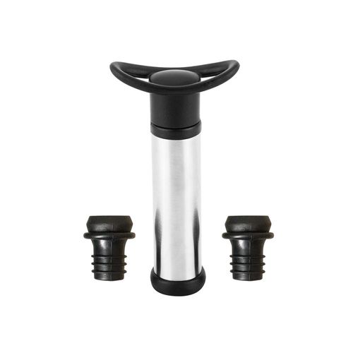 Jogo de bomba vácuo em inox e abs com 2 tampas Fracalanza preta Jogo de bomba vácuo em inox e abs com 2 tampas Fracalanza preta