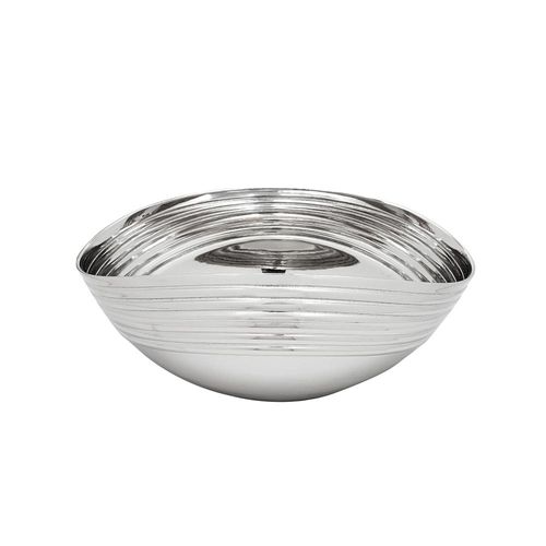 Centro de mesa em alumínio L'Hermitage Stratus 25x13x10cm Centro de mesa em alumínio L'Hermitage Stratus 25x13x10cm