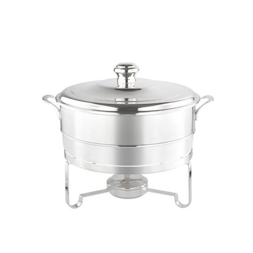 Rechaud redondo com banho-maria Silverlux 26,5cm 4L Rechaud redondo com banho-maria Silverlux 26,5cm 4L