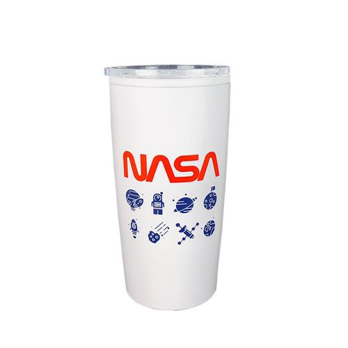 Copo térmico em inox e plástico Nasa Icons 535ml 17,5cm Copo térmico em inox e plástico Nasa Icons 535ml 17,5cm