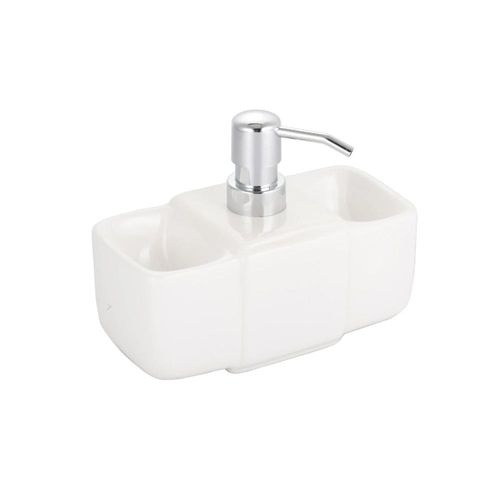 Dispenser para detergente em cerâmica Dynasty Clean Up 17,5x8,5x14cm Branco Dispenser para detergente em cerâmica Dynasty Clean Up 17,5x8,5x14cm Branco