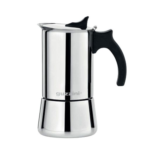Cafeteira moka em aço inox Guzzini Giuletta 4 xícaras 200ml Cafeteira moka em aço inox Guzzini Giuletta 4 xícaras 200ml
