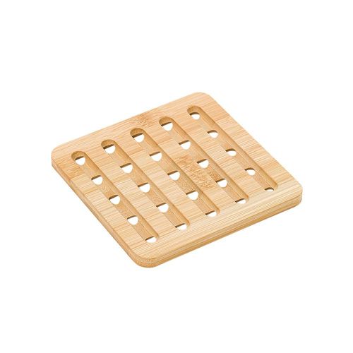 Descanso de panelas em bambu Plasvale 15x15cm Descanso de panelas em bambu Plasvale 15x15cm