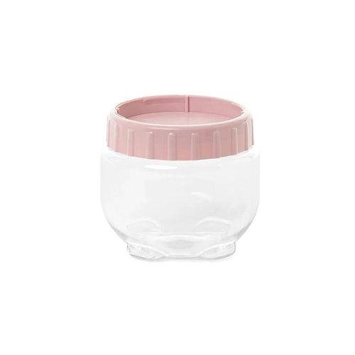 Porta mantimentos empilhável em plástico Plasvale 550ml rosa Porta mantimentos empilhável em plástico Plasvale 550ml rosa