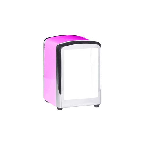 Porta-guardanapos em metal Urban Memories 10x11x14,5cm pink