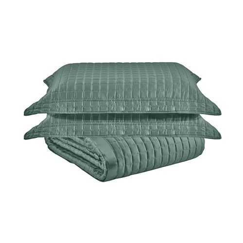 Colcha Acetinada Melbourne Rozac Queen 2,40mx2,60m Verde Colcha Acetinada Melbourne Rozac Queen 2,40mx2,60m Verde