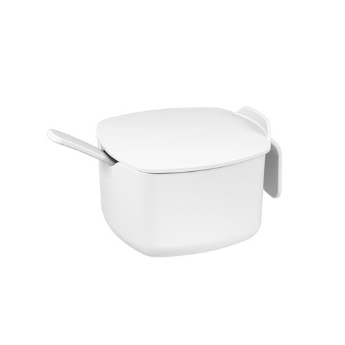 Açucareiro em plástico Coza Cozy 14,8x10,8x7,6cm 300ml branco