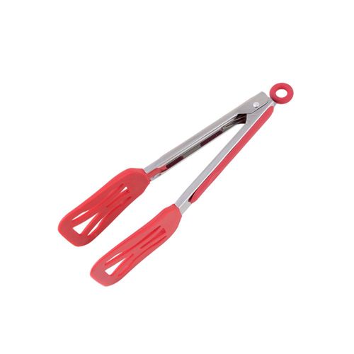 Pegador em silicone e inox Western 23cm vermelho