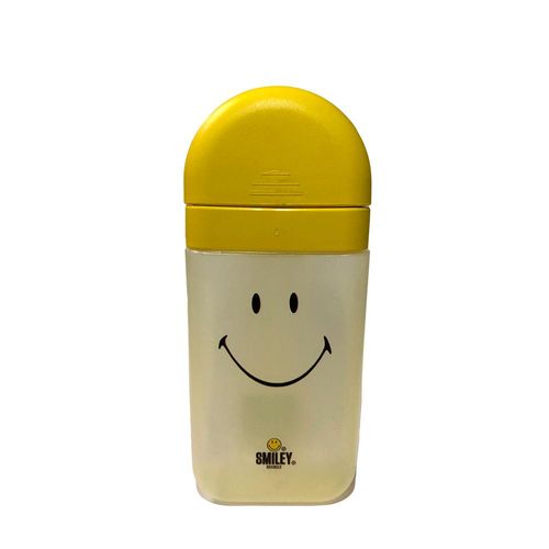 Porta álcool gel Coza Smiley 80ml amarelo