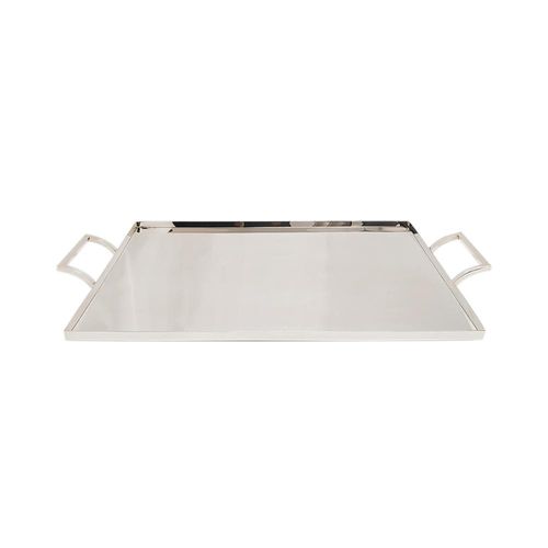 Bandeja com alça em prata Orfevrerie Royale 55x36cm