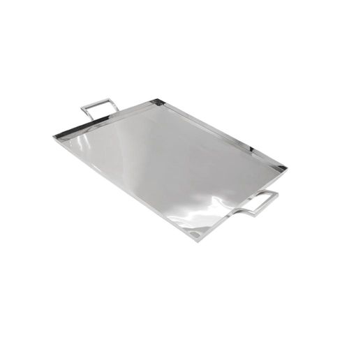 Bandeja revestida em prata Orfevrerie Royale Megève 54x42cm Bandeja revestida em prata Orfevrerie Royale Megève 54x42cm