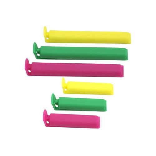 Jogo de clips para saco plástico Fackelmann 6 peças Colorido Jogo de clips para saco plástico Fackelmann 6 peças Colorido