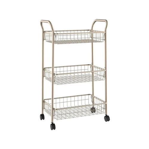 Carrinho com 3 prateleiras em aço Hudson 21Kg Carrinho com 3 prateleiras em aço Hudson 21Kg