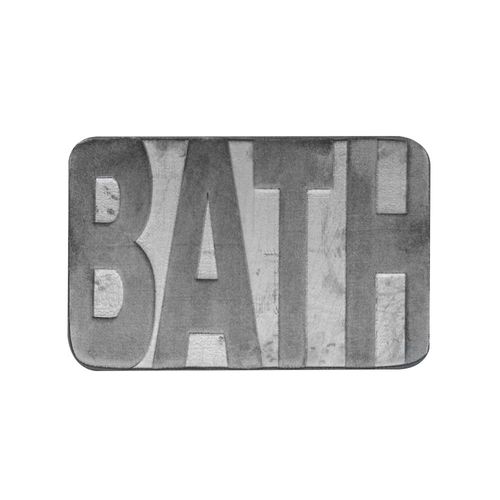 Tapete flanelado em poliester Hudson 75x45cm cinza