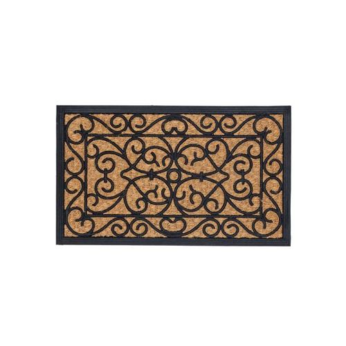 Capacho em fibra de coco e borracha Hudson Panamá Vitral Square 60x40cm Capacho em fibra de coco e borracha Hudson Panamá Vitral Square 60x40cm