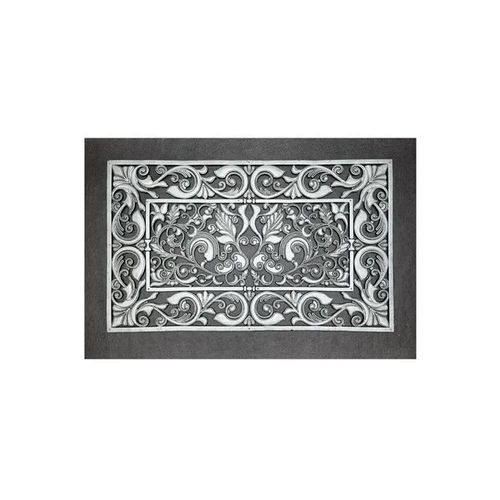 Capacho em fibra de coco e borracha Hudson Vitral Grey 60x40cm Capacho em fibra de coco e borracha Hudson Vitral Grey 60x40cm