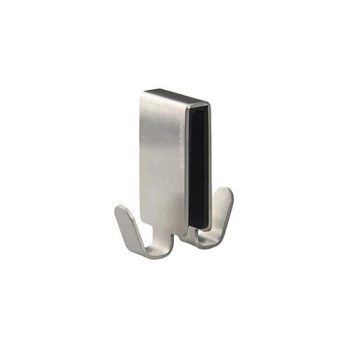 Gancho duplo para banheiro em aço inox Fackelmann 7x3,5cm Gancho duplo para banheiro em aço inox Fackelmann 7x3,5cm