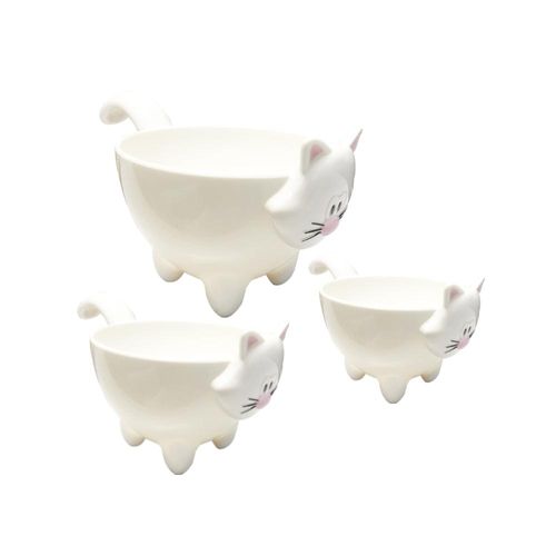 Jogo de xícaras medidoras empilháveis Hudson Gatinho 3 peças branco Jogo de xícaras medidoras empilháveis Hudson Gatinho 3 peças branco