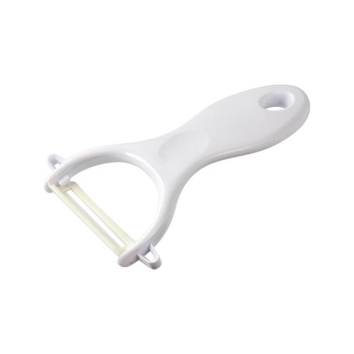 Descascador em plástico e cerâmica Fackelmann 13cm branco Descascador em plástico e cerâmica Fackelmann 13cm branco