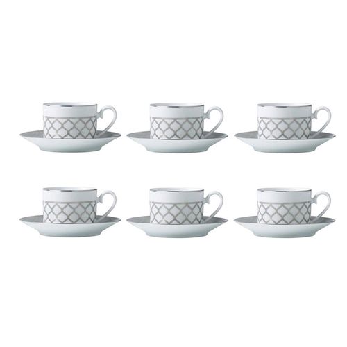 Jogo de xícaras chá em porcelana Noritake Eternal Palace 6 peças Jogo de xícaras chá em porcelana Noritake Eternal Palace 6 peças