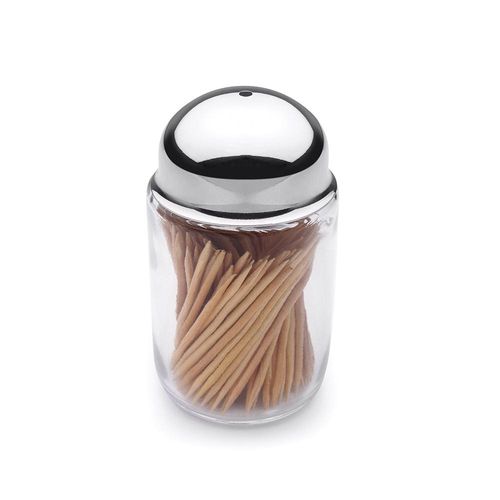 Paliteiro em vidro e aço inox Forma 9x4,5cm Paliteiro em vidro e aço inox Forma 9x4,5cm