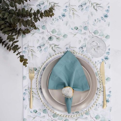 Guardanapo em algodão Copa&Cia Cannes 42,5x42,5cm verde Guardanapo em algodão Copa&Cia Cannes 42,5x42,5cm verde