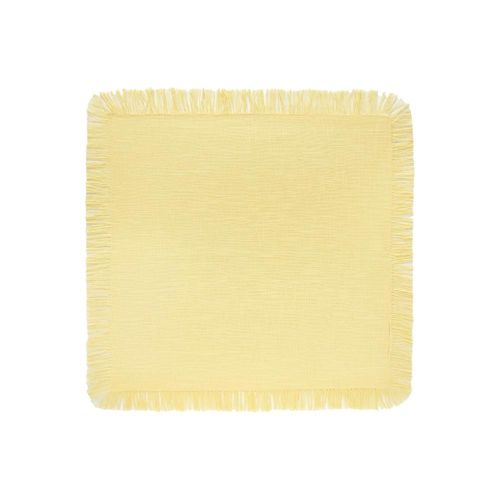Guardanapo em algodão Copa&Cia Coloratta Franja 40x40cm sunshine Guardanapo em algodão Copa&Cia Coloratta Franja 40x40cm sunshine