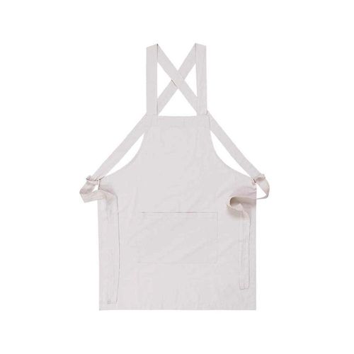 Avental em algodão Copa&Cia Chambray Emma 69x80cm Ivory