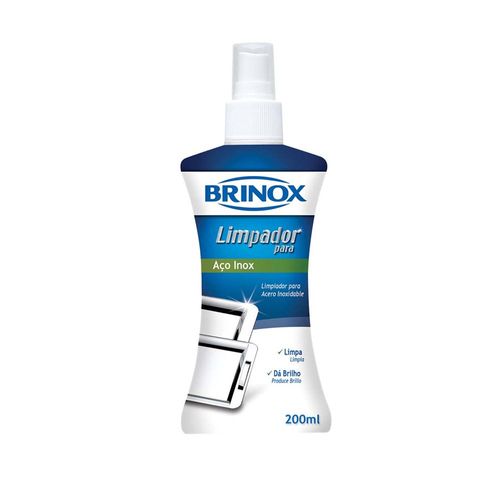 Limpador de aço em inox Brinox 200ml Limpador de aço em inox Brinox 200ml