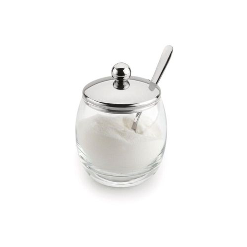 Açucareiro com colher em vidro Forma Andrea 320g Açucareiro com colher em vidro Forma Andrea 320g