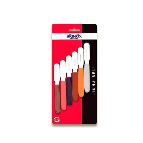Espátula para manteiga Brinox Beli 6 peças Espátula para manteiga Brinox Beli 6 peças