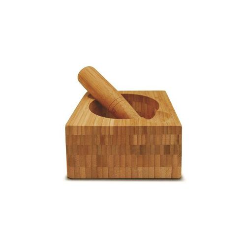 Pilão em bambu mortar pestle Yoi Tyft Bamboo 15cm 2pcs Pilão em bambu mortar pestle Yoi Tyft Bamboo 15cm 2pcs