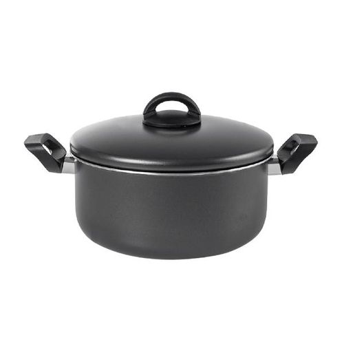 Caçarola em alumínio com tampa Brinox Chilli 24x11,5cm grafite Caçarola em alumínio com tampa Brinox Chilli 24x11,5cm grafite