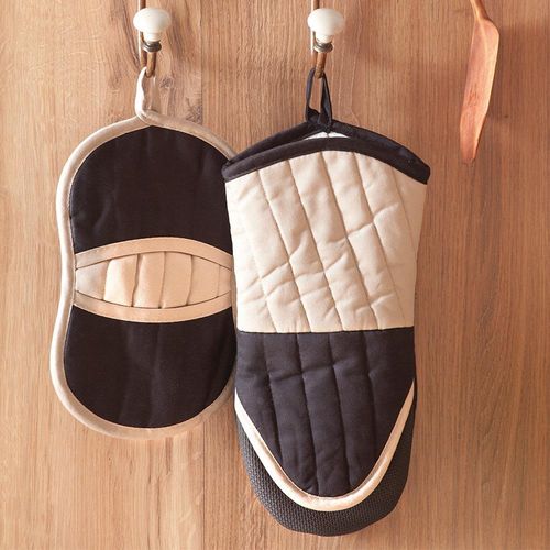 Jogo cozinha Corttex Bonjour 2 peças preto kaki Jogo cozinha Corttex Bonjour 2 peças preto kaki