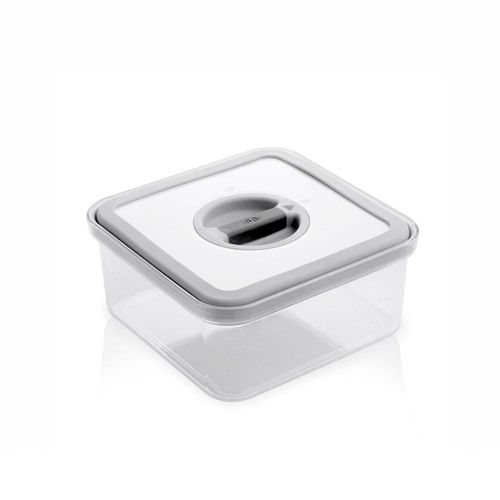 Pote quadrado hermético Ou Largo 1 litro branco Pote quadrado hermético Ou Largo 1 litro branco