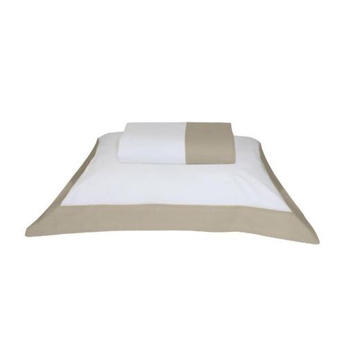 Jogo de cama 200 fios Blumenau Debrum queen kaki 946