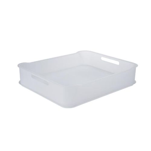 Cesta em plástico Coza Fit Max 38x31,6x8cm natural