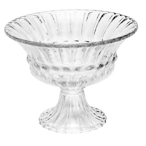 Fruteira em cristal com pé Wolff Athena 31x24cm Fruteira em cristal com pé Wolff Athena 31x24cm