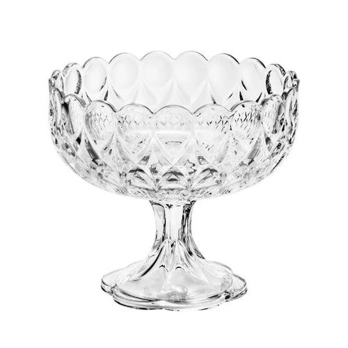 Fruteira de cristal de chumbo com pé Wolff Angélica 22x19,8cm