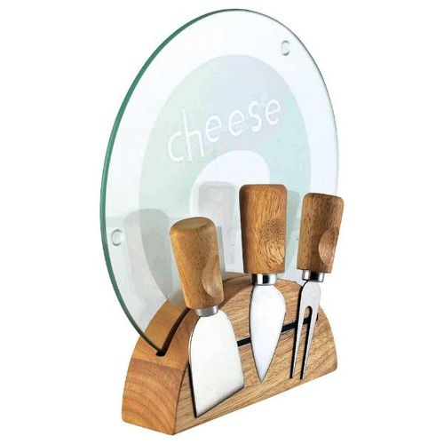 Jogo para queijo em inox Bon Gourmet Monaco 5 peças Jogo para queijo em inox Bon Gourmet Monaco 5 peças