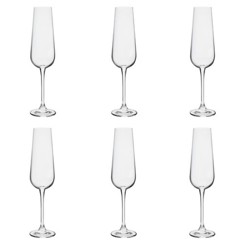 Jogo de taças ecológica para champanhe Bohemia Amundsen 6 peças 220ml