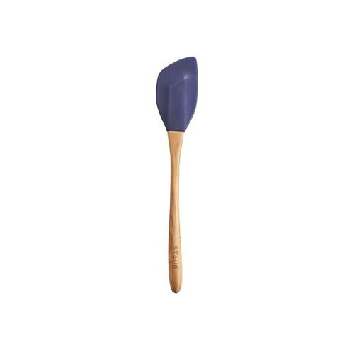 Espátula de silicone com cabo de madeira Staub 25cm azul