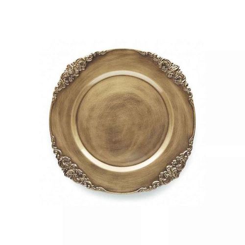 Sousplat Copa & Cia galles barroco 33cm ouro