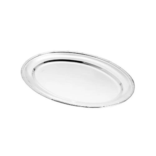 Travessa oval em prata Wolff Croisé 71x46cm