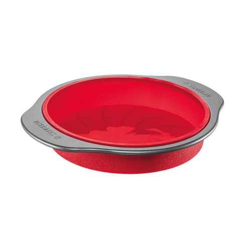 Forma redonda em silicone Sanremo 23cm vermelha Forma redonda em silicone Sanremo 23cm vermelha