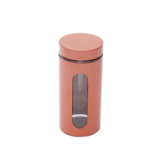 Porta mantimentos em aço inox Bon Gourmet 1,3 litro laranja Porta mantimentos em aço inox Bon Gourmet 1,3 litro laranja
