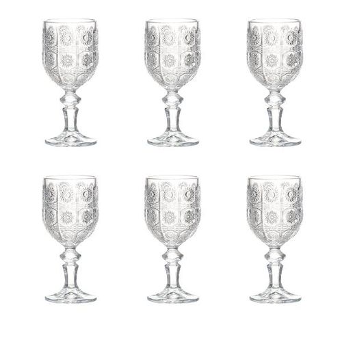 Jogo de taças para vinho Bon Gourmet Starry 6 peças 210ml Jogo de taças para vinho Bon Gourmet Starry 6 peças 210ml