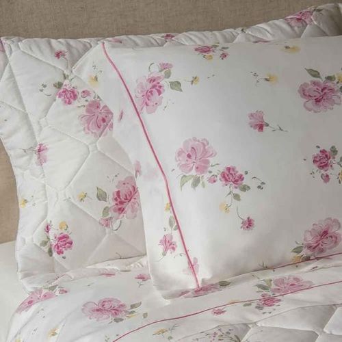 Colcha 300 fios com porta travesseiro Provence king Colcha 300 fios com porta travesseiro Provence king