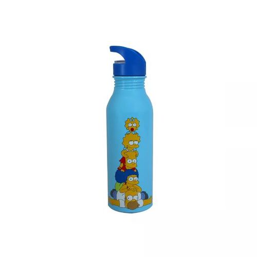 Garrafa em alúminio com canudo Zona Criativa Fosca Simpsons 600ml